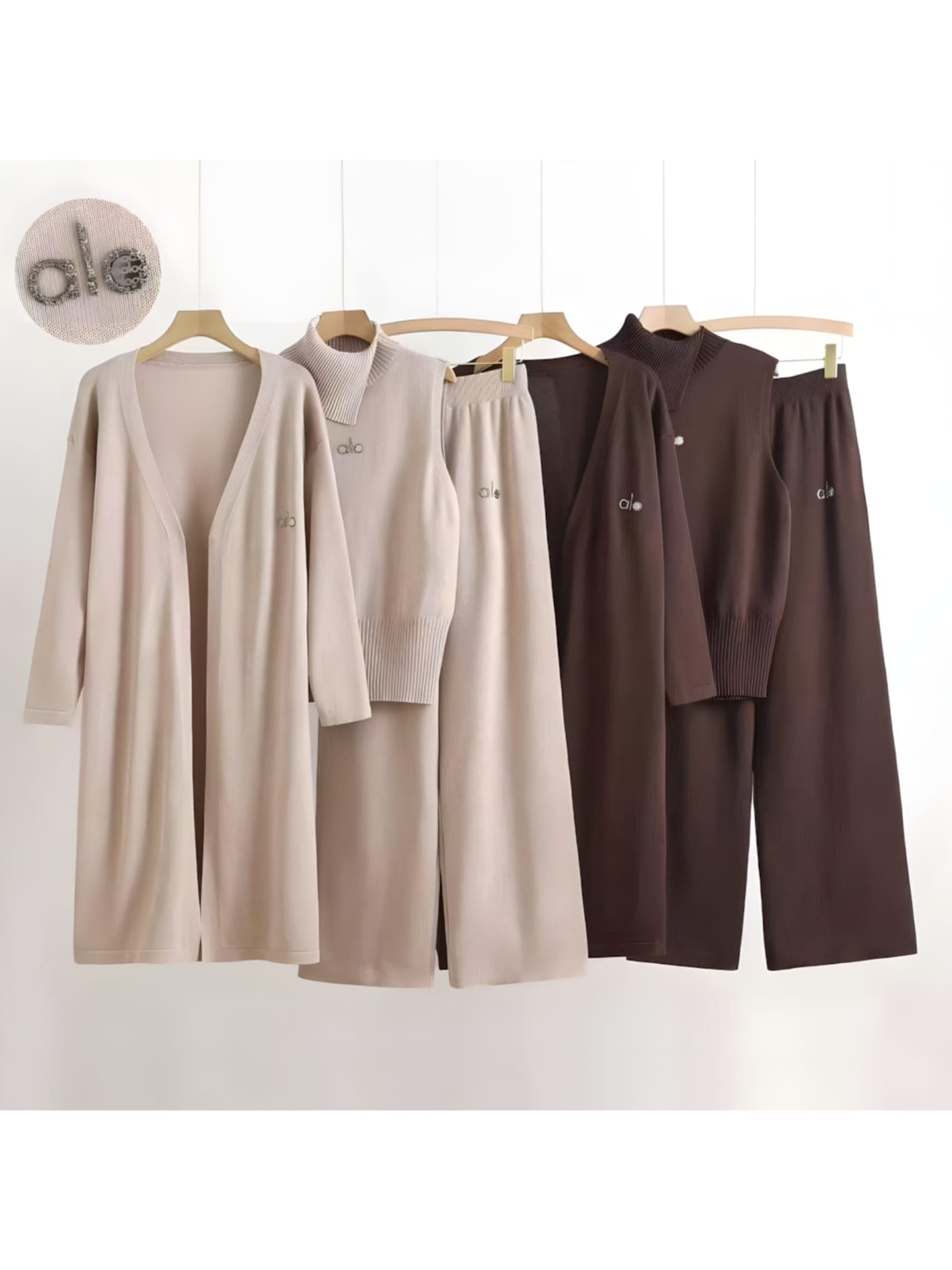 Complet Yirabura ya Wide-Leg